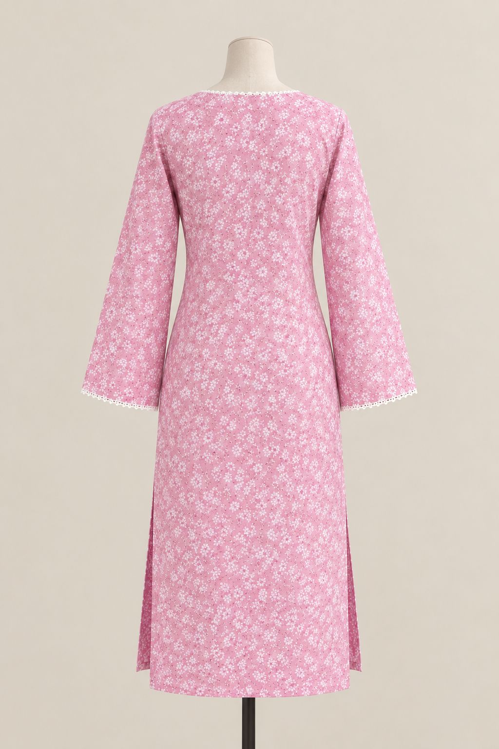 Rosé Bloom Floral Kurti 🌸