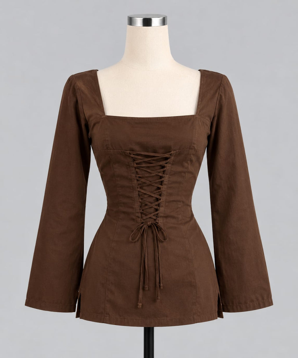 Cocoa Charm Brown Kurti