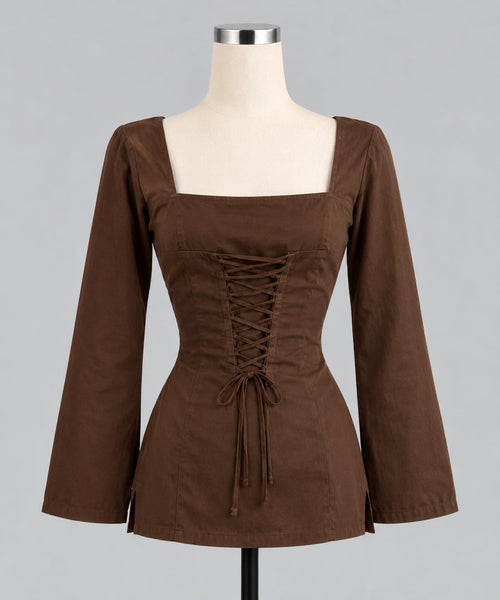 Cocoa Charm Brown Kurti