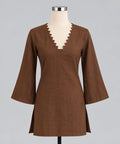 Cocoa Charm Brown Kurti